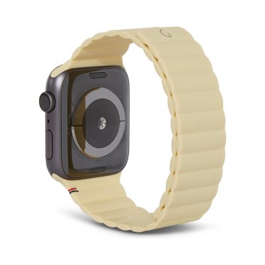 !Decoded Silicon Magnetic Traction Strap for Apple Watch 42/44mm - Powder Yellow