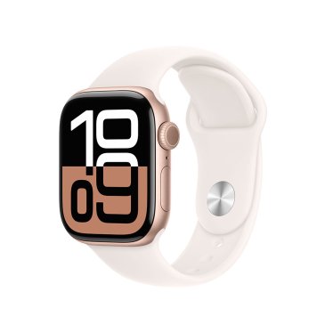 [Open Box] Apple Watch S10 - 42mm - Rose Gold Aluminium - Light Blush Sport Band - M/L (150-200mm)