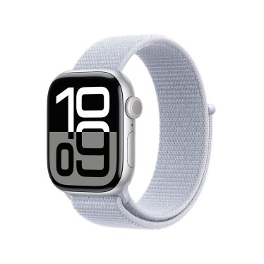 [Open Box] Apple Watch S10 Cellular - 42mm - Silver Aluminium - Blue Cloud Sport Loop -  (130-200mm)