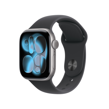 Apple Watch S11 - 42mm - Space Grey Aluminium - Black Sport Band - S/M