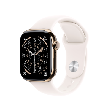 Apple Watch S11 Cellular - 42mm - Gold Titanium - Light Blush Sport Band - M/L