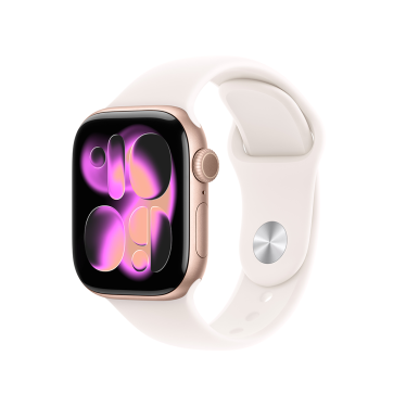 Apple Watch S11 Cellular - 42mm - Rose Gold Aluminium - Light Blush Sport Band - S/M