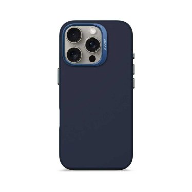 Decoded Anti-Microbial Silicone Backcover - iPhone 16 Pro - Blue Print