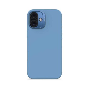 @Decoded Anti-Microbial Silicone Backcover - iPhone 16 Plus - Air Blue