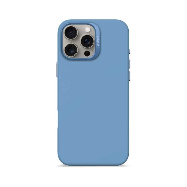 Decoded Anti-Microbial Silicone Backcover - iPhone 16 Pro Max - Air Blue