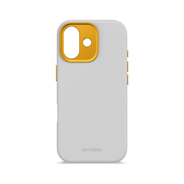 Decoded Silicone Backcover - iPhone 17 - Grey/Marigold