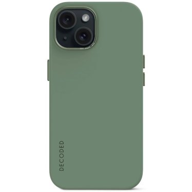 !Decoded Anti-Microbial Silicone Backcover - iPhone 15 Plus - Sage Leaf Green