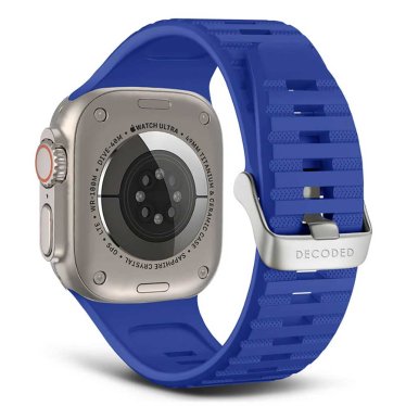 Decoded Silicone Ultra Traction Strap - Apple Watch 44/45/49mm - Galactic Blue