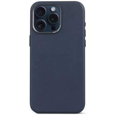 Decoded Leather Backcover - iPhone 15 Pro - True Navy
