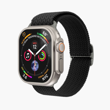 Von Mahlen Woven Loop - 42/44/45/49mm - Silver/Black