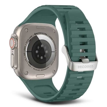 Decoded Silicone Ultra Traction Strap - Apple Watch 44/45/49mm - Moss Green
