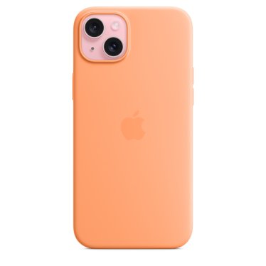 Apple Silicone Case  - iPhone 15 Plus - Orange Sorbet