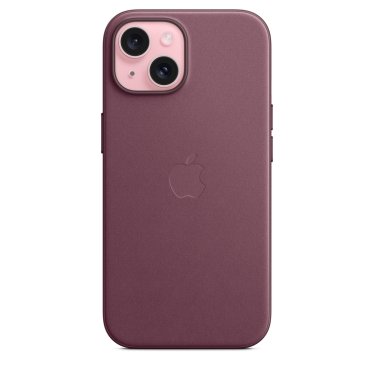 Apple Fine Woven Case - iPhone 15 - Mulberry