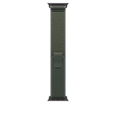 Apple Watch Strap 49mm - Black Titanium Finish - Green - Trail Loop - S/M (130-180mm)