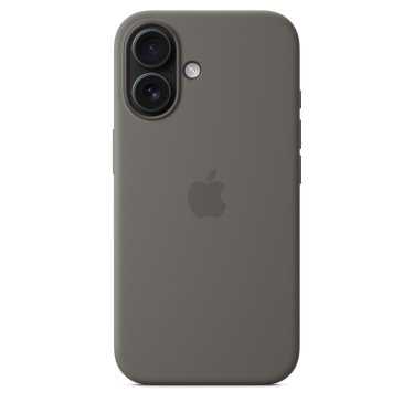 Apple Silicone Case - iPhone 16 - Stone Gray