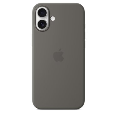 Apple Silicone Case - iPhone 16 Plus - Stone Gray