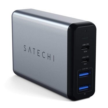 !Satechi Dual Type-C PD Travel Charger - 75W