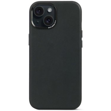 Decoded Leather Backcover - iPhone 15 - Black
